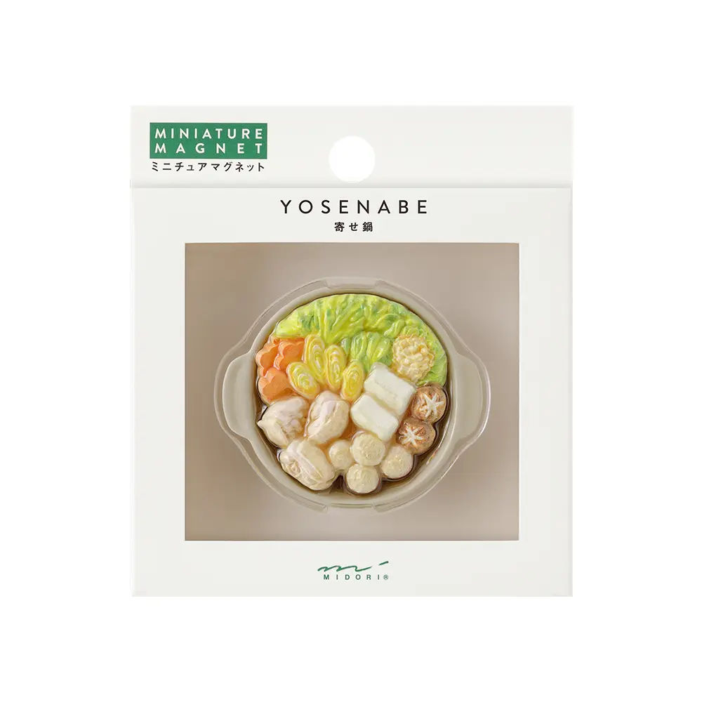 日本 MIDORI《Miniature Magnet 微型日本美食磁鐵 II》#寄鍋-寄鍋