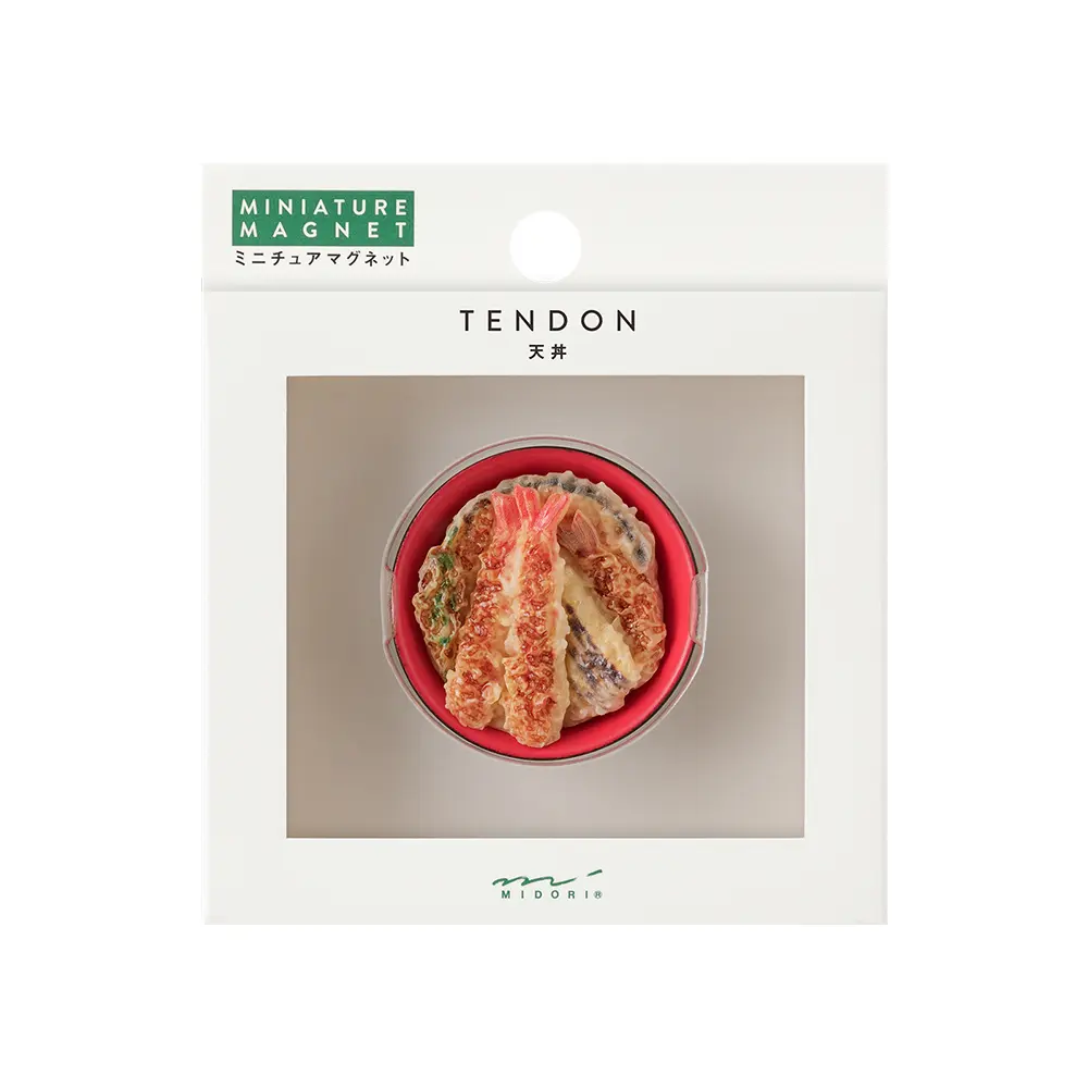 日本 MIDORI《Miniature Magnet 微型日本美食磁鐵 II》#天丼-天丼